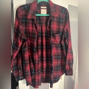 American Eagle red/ blue flannel